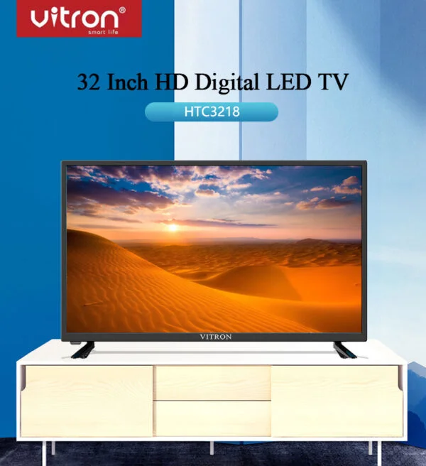 Vitron 32 inch Frameless Television LED Digital TV with Inbuilt Decoder DVBT2 HTC 3218 - Image 2