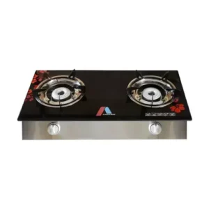 AMAZE 2 Burner Glass Top Gas Cooker (8002-BF)