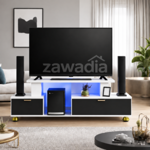 Istanbul 2 Modern TV Stand With LED Lights