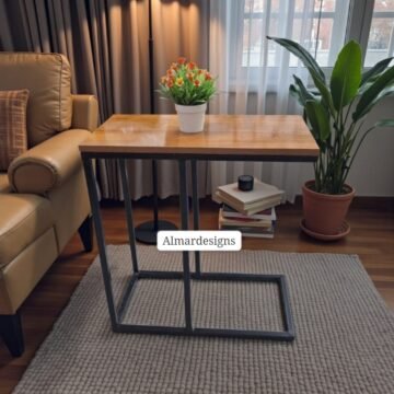 Sasha Wooden Side Table/Laptop Stand