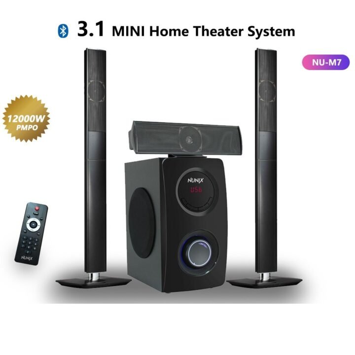 Nunix Mini Home Theater Sub Woofer  Speaker System NU-M7