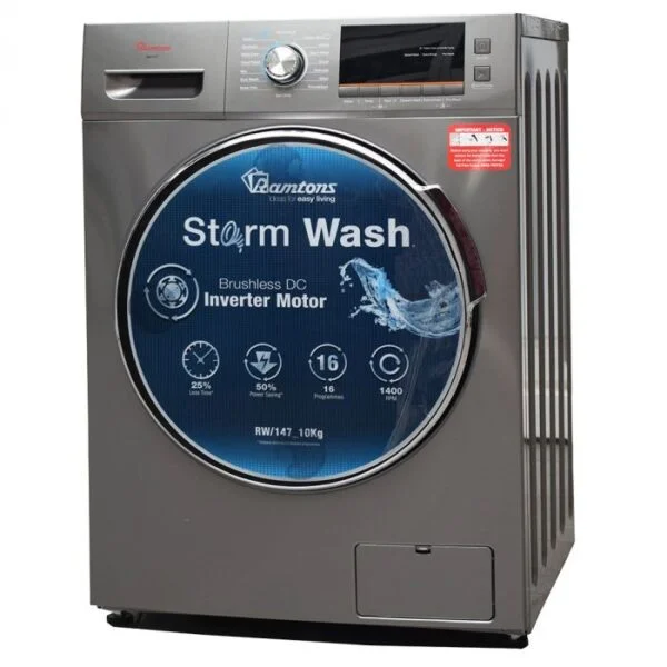 RAMTONS FRONT LOAD FULLY AUTOMATIC 10KG WASHER 1400RPM - RW/147