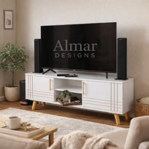 Sydney Modern Wooden TV Stand 4FT White