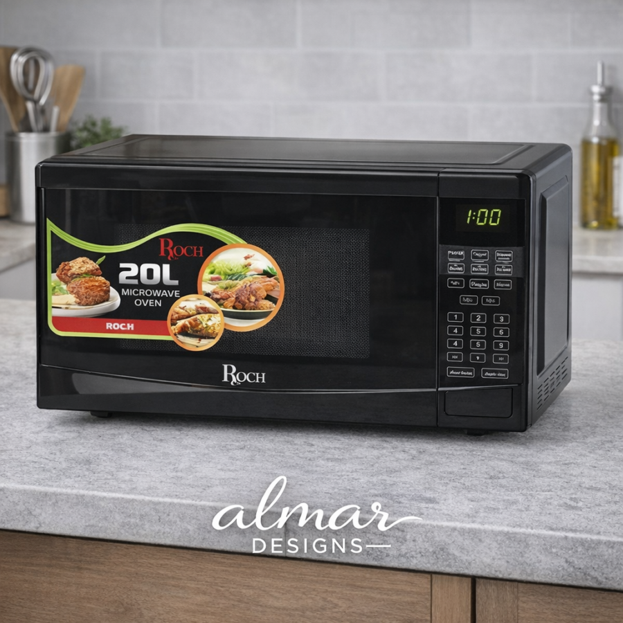 Tech Rost Microwave Roch Digital Microwave Oven 700W 20L - Almar Designs And Appliances
