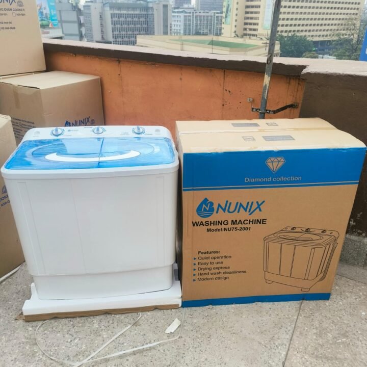 Nunix Twin-tub washing machine 7.5KGs NU75-2001