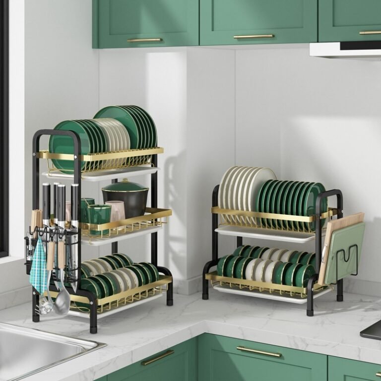 3 tier dish rack gold3