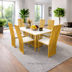 Ivan 6 Seater Luxury Dining Table Set