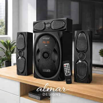 Vitron V652 3.1 Channel Bluetooth Multimedia Speaker System with USB/SD/FM, AC/DC Power Support