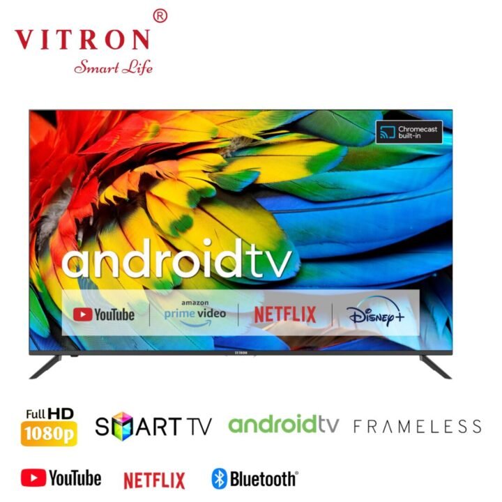 Vitron 43″ Inch FRAMELESS Smart Android TV Netflix INBUILT DECODER+FREE BRACKET