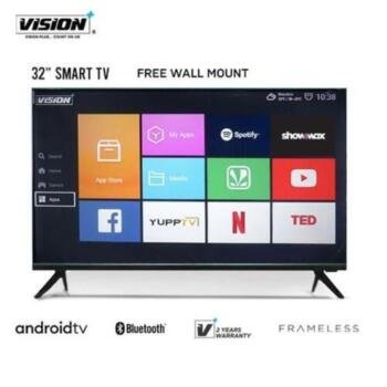 Vision Plus 32” FRAMELESS ANDROID TV, NETFLIX, YOUTUBE VP-8832SF