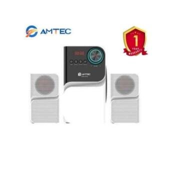 Amtec Am-005 NEW White Multimedia Speaker System F/BT/ USB