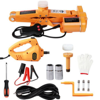 Portable 3 Ton Car Electric Jack Tire Change Repair Tool