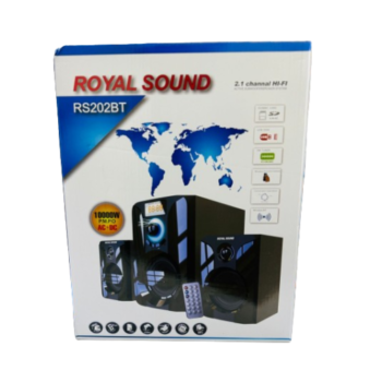Royal Sound Rs-202 Subwoofer System 1000W BL/USB/SD/FM