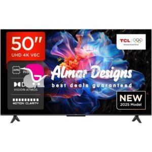 TCL 50” 4K ULTRA HD GOOGLE TV, VOICE CONTROL, NETFLIX, BLUETOOTH 50P635