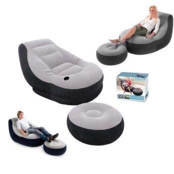 Inflatable Seat With A Leg Rest