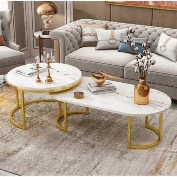 FCT 1251 GLASS TOP NESTING COFFEE Table SET - Image 2