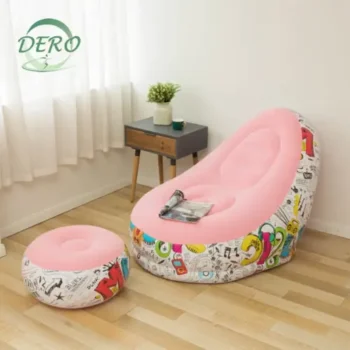 Inflatable Seat With A Leg Rest Colours