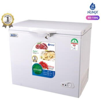 Nunix Chest Freezer, Silver BD-150Q,