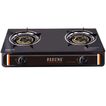 Rebune RE-4-054 Gas stove non-stick 2 burner