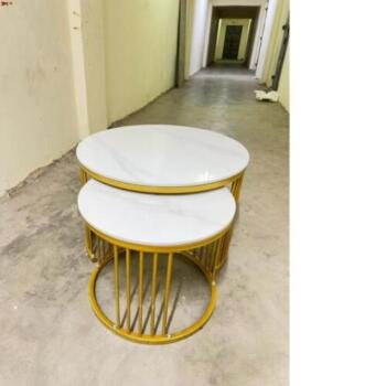 Pure marble executive nesting marble table