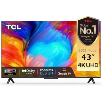 TCL 43″ Inch, 4K Ultra HD Smart LED Google/Android TV,Bluetooth-Enabled+2 YEARS WARRANTY