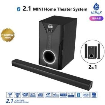2.1ch Nunix Sub Woofer System BT/USB/FM Tall Boy(model of v527)