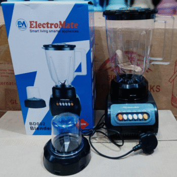 Electromate 2-in-1 Blender – High-Power Blender with Grinder, 1.5L Unbreakable Jar, Stainless Steel Blades