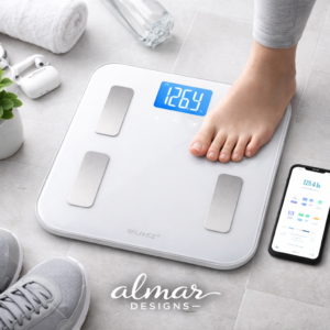 Digital Smart Body Weight Scale with BMI, Body Fat & Muscle Mass Analyzer – Bluetooth Fitness Scale