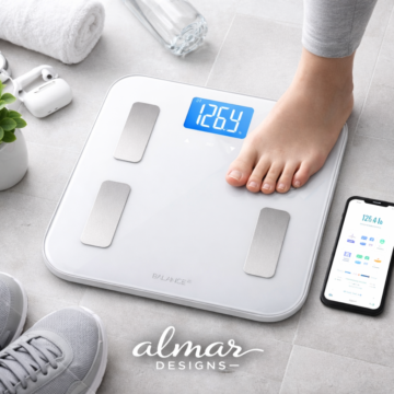 Digital Smart Body Weight Scale with BMI, Body Fat & Muscle Mass Analyzer – Bluetooth Fitness Scale