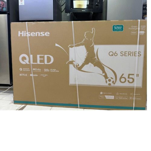 Hisense 65-Inch QLED Smart TV – 4K UHD, Dolby Vision, Android TV, Voice Control, Frameless Design