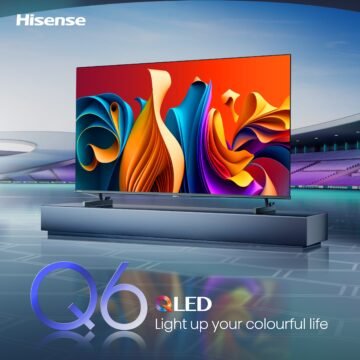 Hisense 55” QLED Smart TV-4K UHD, Dolby Vision, Android TV, Voice Control, Frameless Design
