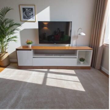Julz 6 ft TV Stand – Modern , stylish,Storage & Cable Management