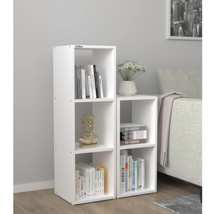 Chloe 2 Piece Display Bookshelf And Décor Stand