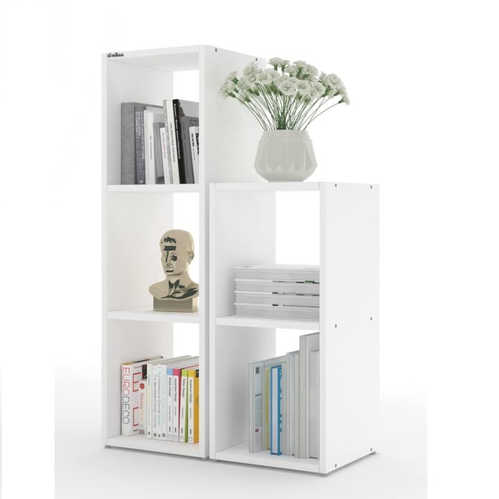 Chloe 2 Piece Display Bookshelf And Décor Stand