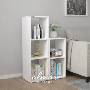 Chloe 2 Piece Display Bookshelf And Décor Stand