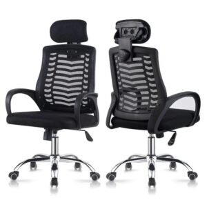 Ergonomic Mesh Office Chair with Adjustable Headrest