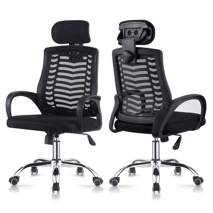 Ergonomic Mesh Office Chair with Adjustable Headrest 1 Ergonomic Mesh Office Chair with Adjustable Headrest