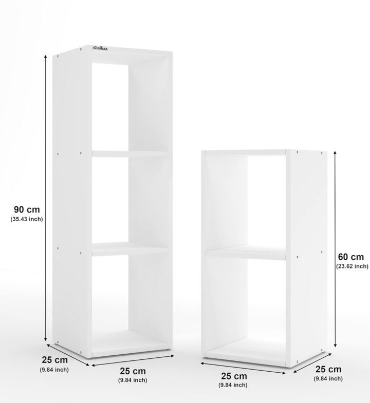 Chloe 2 Piece Display Bookshelf And Décor Stand