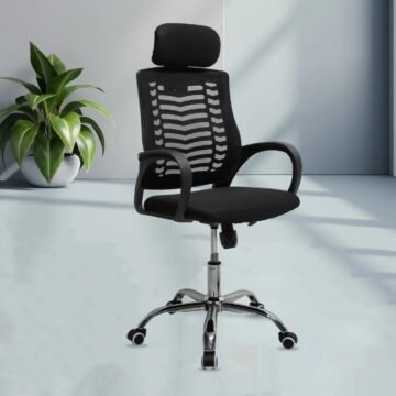 Ergonomic Mesh Office Chair with Adjustable Headrest