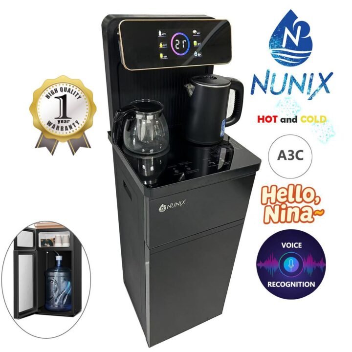 Nunix A3C Hot and Cold Bottom Load Water Dispenser with Voice Recognition – Smart, Stylish, and Convenient