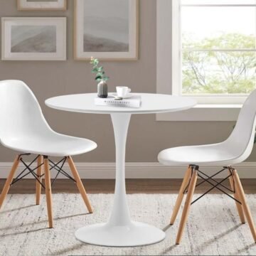 Ryane Dining Table with Eames Chairs | Modern 2-Seater Dining Set for Stylish Homes