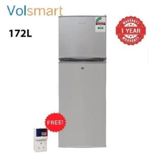 Volsmart 172 litres double door refrigerator VL -BCD172, Silver