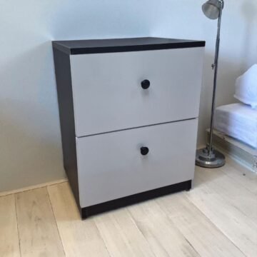 Julz Bedside Drawers black-white