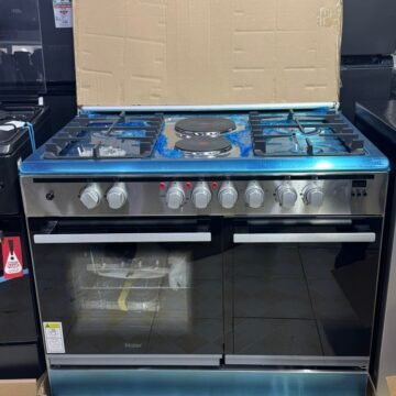 Haier 4 Gas + 2 Electric 60×90 Standing Cooker (HCR6042DES)