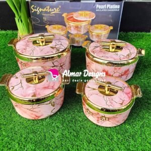 Pearl Platina Hot Pot Set of 4 Pieces – Keep your meals hot, fresh, and delicious