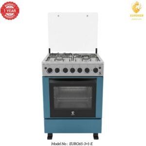 Euroken 65×60 3G+1E Standing Cooker with Double Heater Oven, Timer, Light, Auto Ignition & 1 Year Warranty