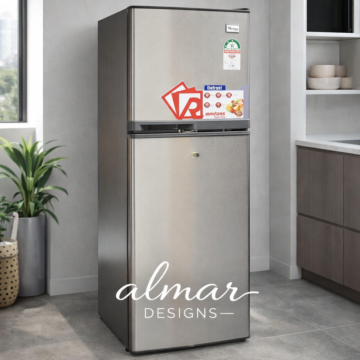 Ramtons 138L Direct Cool Top Mount Freezer Fridge + Fridge Guard