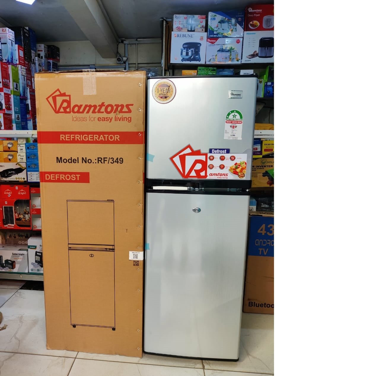 Ramtons 138L Direct Cool Top Mount Freezer Fridge + Fridge Guard 2 Ramtons 138L Direct Cool Top Mount Freezer Fridge + Fridge Guard