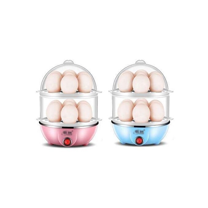 Double‑layer Electric Eggs Boiler Cooker Steamer-14 Slots 1 Double‑layer Electric Eggs Boiler Cooker Steamer-14 Slots