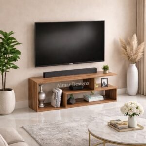 Mexico 55″ Modern TV Stand Brown